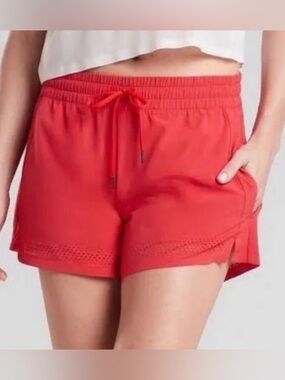 EUC - Athleta Baja Red Athletic Shorts Women’s size 14